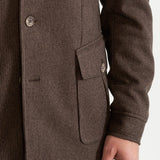 The Safari Wool Jacket - Chambray Brown