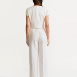 The "Figa" Linen Waistcoat - White