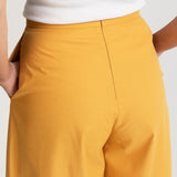 The Palazzo Cotton Pants - Mustard