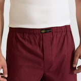 The Cotton Boxer Shorts - Burgundy