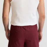 The Cotton Boxer Shorts - Burgundy