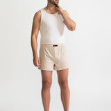 The Cotton Boxer Shorts - Beige