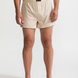 The Cotton Boxer Shorts - Beige