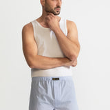 The Cotton Boxer Shorts - Sky Blue