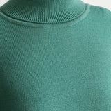 The Talmaciu 100% Wool Turtleneck - Green