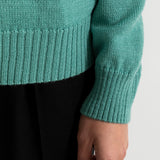 The Talmaciu 100% Wool Turtleneck - Green