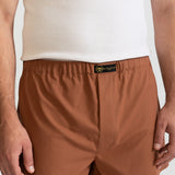 The Cotton Boxer Shorts - Caramel Brown