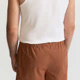 The Cotton Boxer Shorts - Caramel Brown