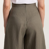 The Palazzo Linen Pants - Khaki