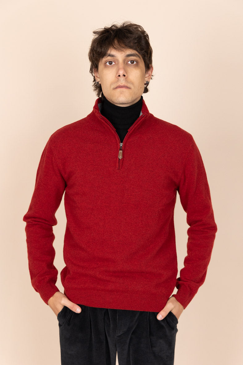 The Monor Wool Jumper - Red