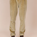 Pantaloni ”Dacian” din Bumbac Organic - Sampanie