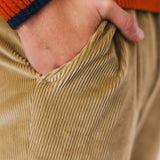Pantaloni ”Dacian” din Bumbac Organic - Sampanie