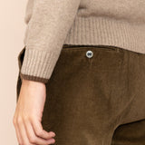 The Dacian Organic Cotton Trousers - Russet Brown