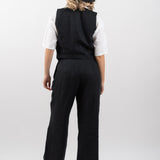 The Figa Linen Trousers - Black