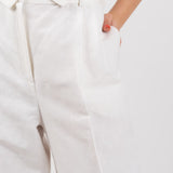 The Figa Linen Trousers - White