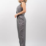 The Figa Linen Trousers - Grey Chambray