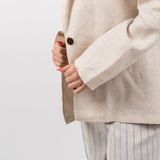 The Ilva Linen Jacket - Beige