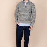Der Rivoli Hanf-Merinowolle-Pullover – Steinblau