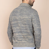 Der Rivoli Hanf-Merinowolle-Pullover – Steinblau