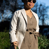 The Ilva Linen Jacket - Beige