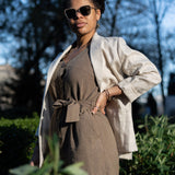 The Ilva Linen Jacket - Beige