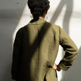 The Ilva Linen Jacket - Olive