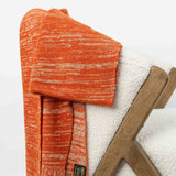 The Hemp & Wool Scarf - Orange