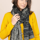 The Hemp & Wool Scarf - Black