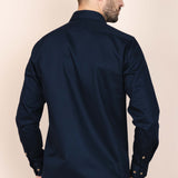 The Calimani Cotton Ignifugé Shirt - Dark Blue