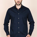 The Calimani Cotton Ignifugé Shirt - Dark Blue