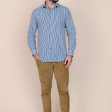 The Calimani Cotton Shirt - Marine Blue