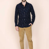 The Calimani Linen Shirt - Navy Blue