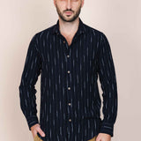 The Calimani Linen Shirt - Navy Blue