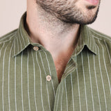 The Calimani Linen Shirt - Khaki