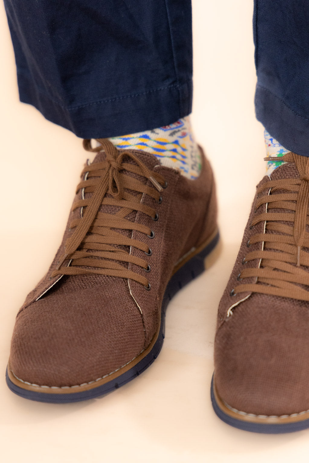 The Bega Hemp Sneakers - Brown