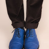 Pantofii "Dunarea" de Canepa - Albastru