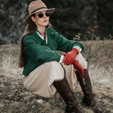 Jacheta "Sibiel” 100% In – Verde Pădure