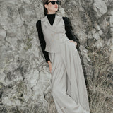 Set ”Bucegi” Lână – Sahara Dungi