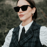 The "Crisana" Wool Waistcoat - Pine Tartan