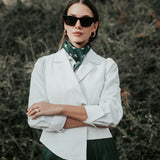 The "Crisana" Linen Waistcoat - Off White