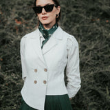 The "Crisana" Linen Waistcoat - Off White