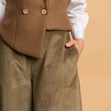 The "Crisana" Wool Waistcoat - Camel