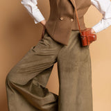The "Crisana" Wool Waistcoat - Camel