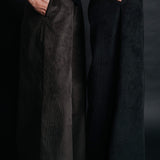 The "Palazzo" Corduroy Trousers - Black