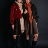 The “Ovidiu” 100% Wool Shawl – Terracotta