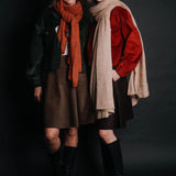 The “Ovidiu” 100% Wool Shawl – Terracotta