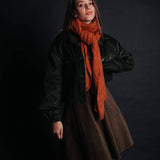 The “Ovidiu” 100% Wool Shawl – Terracotta