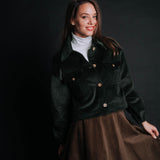 The "Sibiel" Corduroy Jacket - Green