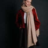 The “Ovidiu” 100% Wool Shawl – Oatmeal