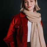 The “Ovidiu” 100% Wool Shawl – Oatmeal